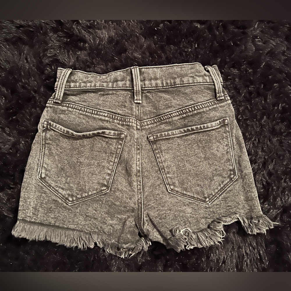 Black Denim Shorts